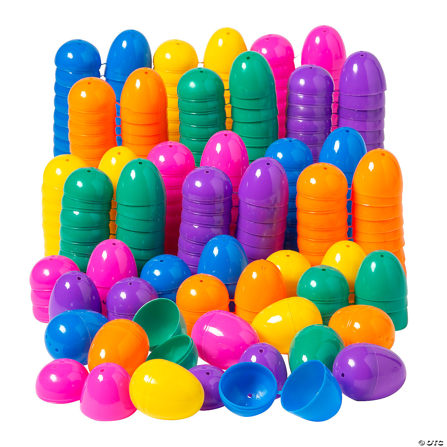 Colorful Plastic Easter Eggs